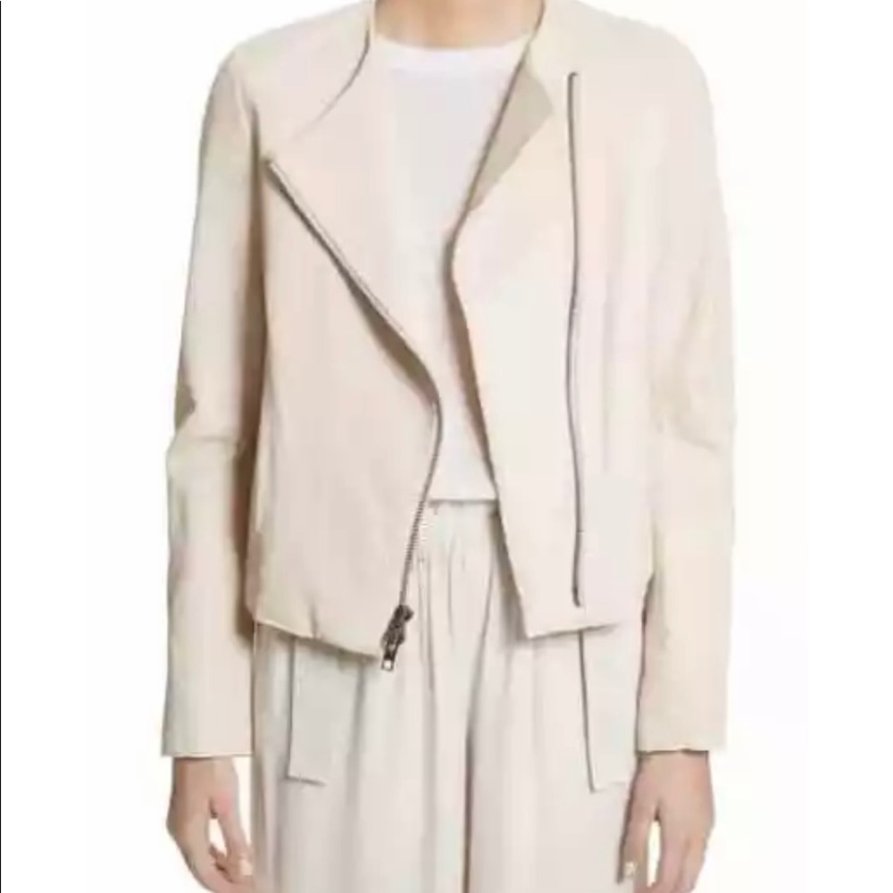 Vince Collarless Moto jacket